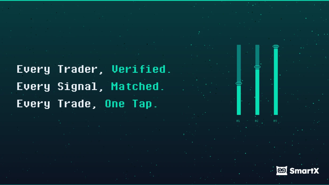 Every Trader, Verified. Every Signal, Matched. Every Trade, One Tap.