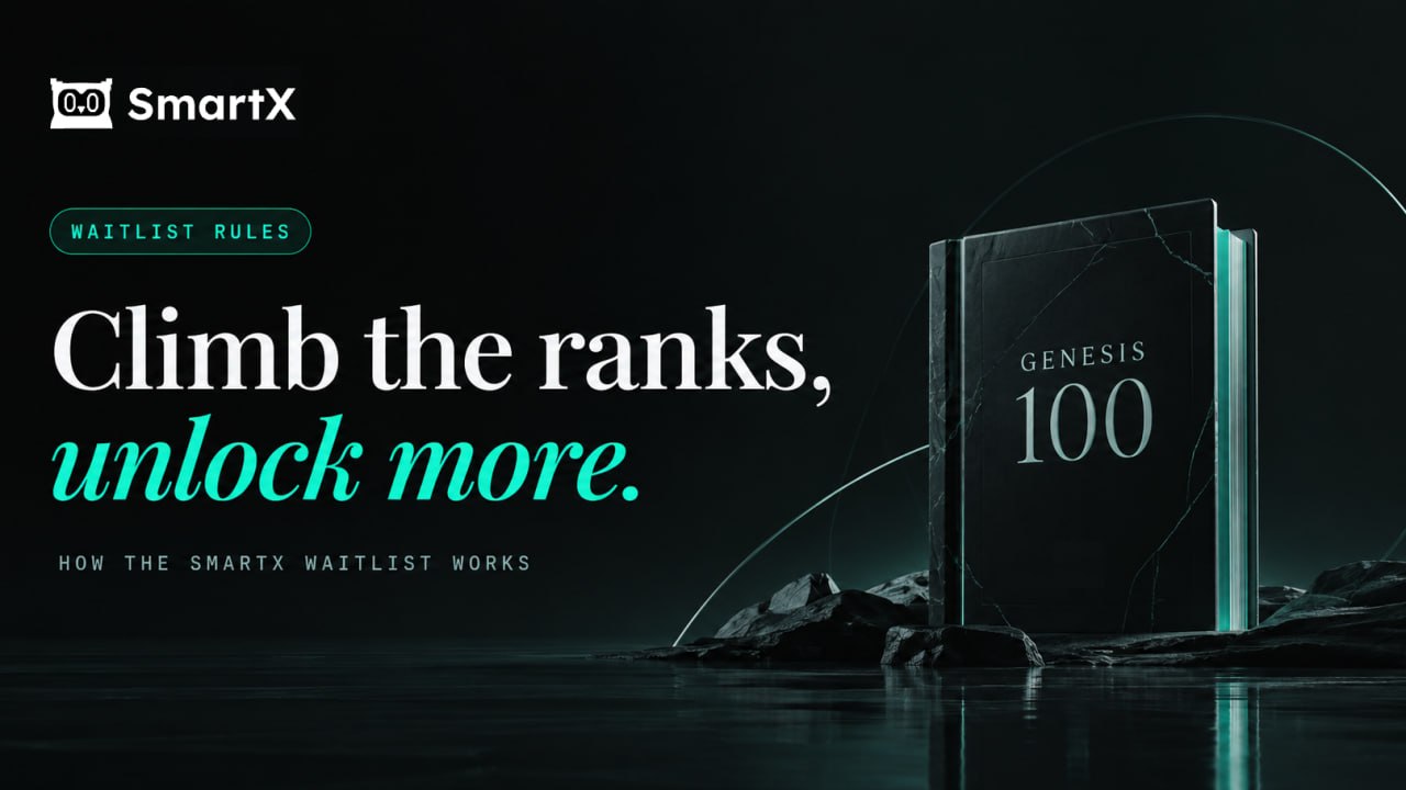 SmartX Waitlist rules — Climb the ranks, unlock more. Genesis 100.